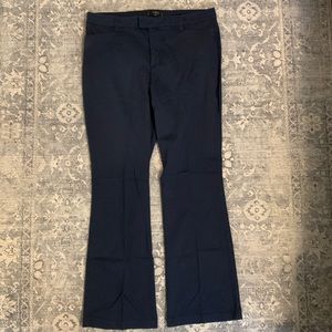 Riders by Lee Casual Pant (Navy); Mid-rise; straight through hip & thigh bootcut